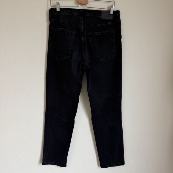 Aeropostale Size 10 High Rise Distressed Stretch Straight Mom Jeans Boho Grunge - Picture 6 of 14